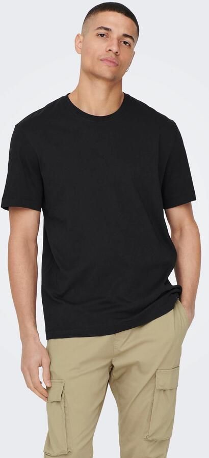 ONLY & SONS Shirt met ronde hals ONSMAX LIFE REG SS STITCH TEE - Foto 7