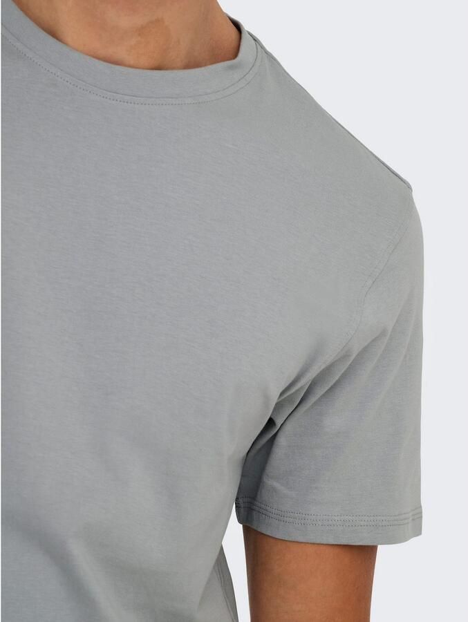 ONLY & SONS Shirt met ronde hals ONSMAX LIFE REG SS STITCH TEE - Foto 3