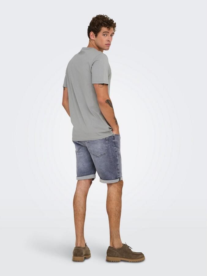 ONLY & SONS Shirt met ronde hals ONSMAX LIFE REG SS STITCH TEE - Foto 5