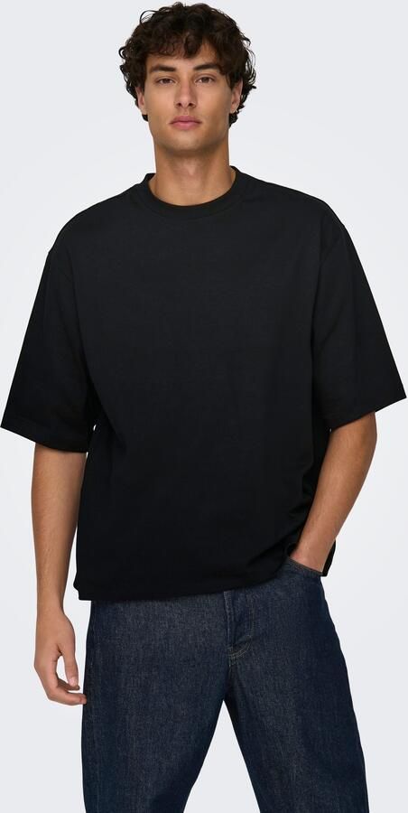 ONLY & SONS Shirt met ronde hals ONSMILLENIUM OVZ SS TEE NOOS - Foto 8