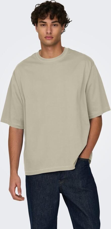 ONLY & SONS Shirt met ronde hals ONSMILLENIUM OVZ SS TEE NOOS - Foto 3