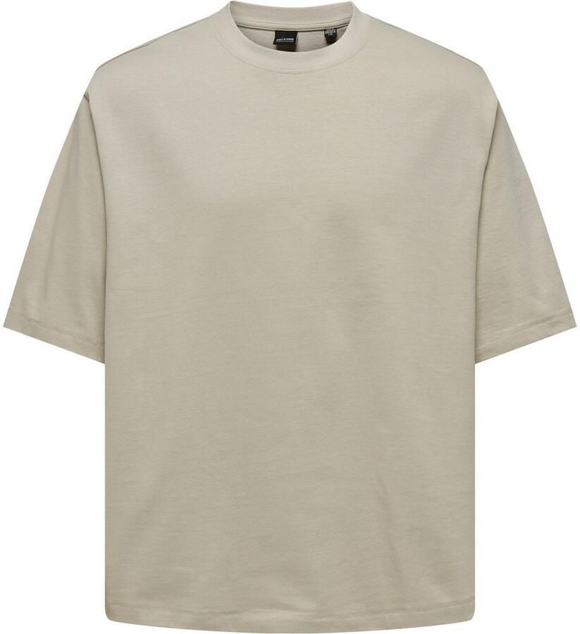 ONLY & SONS Shirt met ronde hals ONSMILLENIUM OVZ SS TEE NOOS