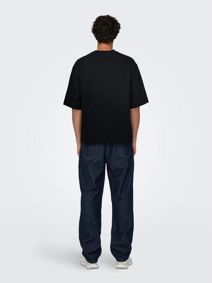 ONLY & SONS Shirt met ronde hals ONSMILLENIUM OVZ SS TEE NOOS - Foto 7