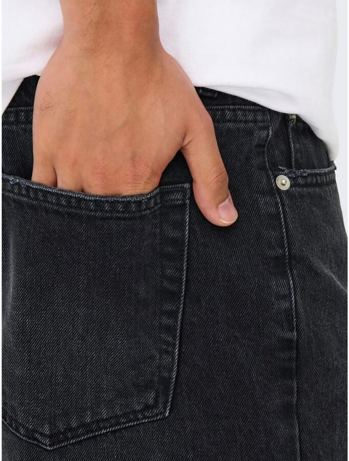 ONLY & SONS Short ONSEDGE BLACK 2047 TAI DNM SHORTS - Foto 2