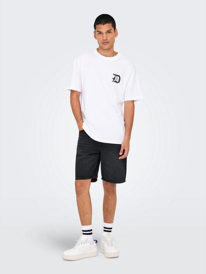 ONLY & SONS Short ONSEDGE BLACK 2047 TAI DNM SHORTS - Foto 5