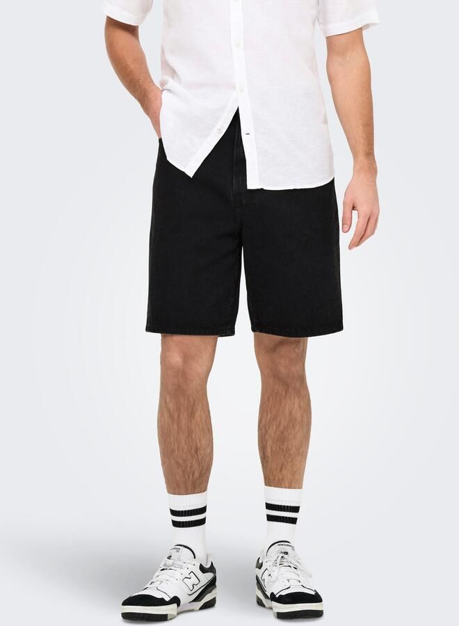 ONLY & SONS Short ONSFADE BLACK 9087 AZG DNM SHORTS - Foto 6