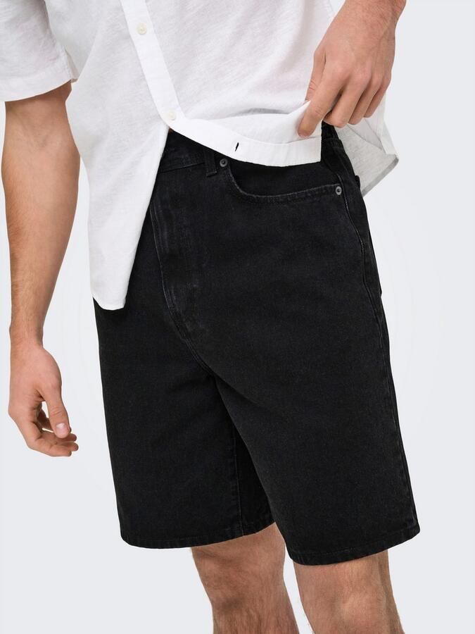 ONLY & SONS Short ONSFADE BLACK 9087 AZG DNM SHORTS - Foto 5