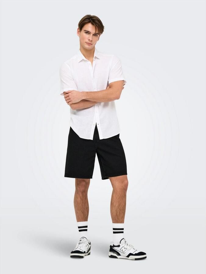 ONLY & SONS Short ONSFADE BLACK 9087 AZG DNM SHORTS - Foto 3
