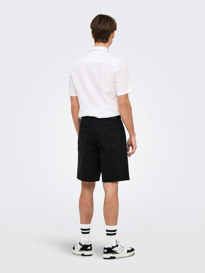 ONLY & SONS Short ONSFADE BLACK 9087 AZG DNM SHORTS - Foto 4