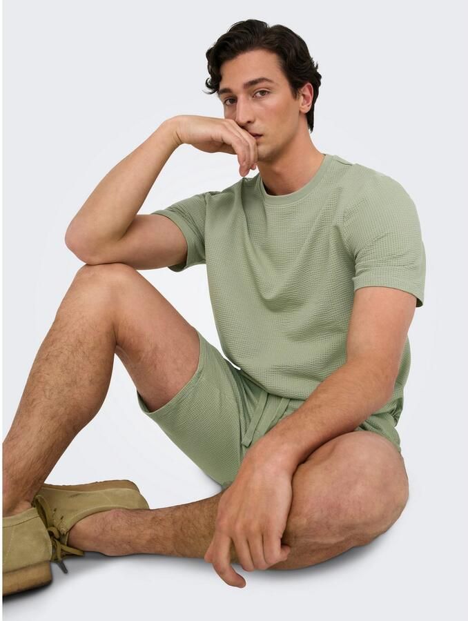 ONLY & SONS Short ONSKIAN LIFE REG SEERSUCKER SHORTS NOOS - Foto 3