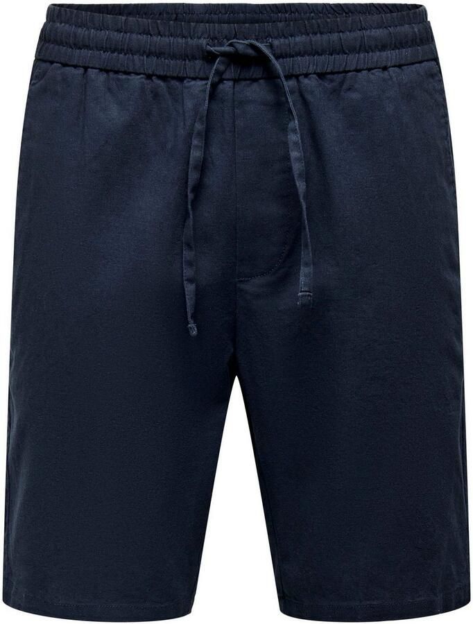 Only & Sons Korte broek van een mix van katoen en linnen model 'LINUS' - Foto 2