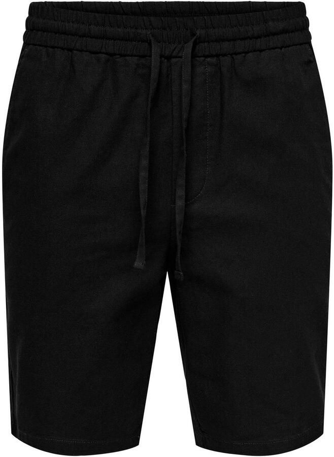 Only & Sons Korte broek van een mix van katoen en linnen model 'LINUS' - Foto 6