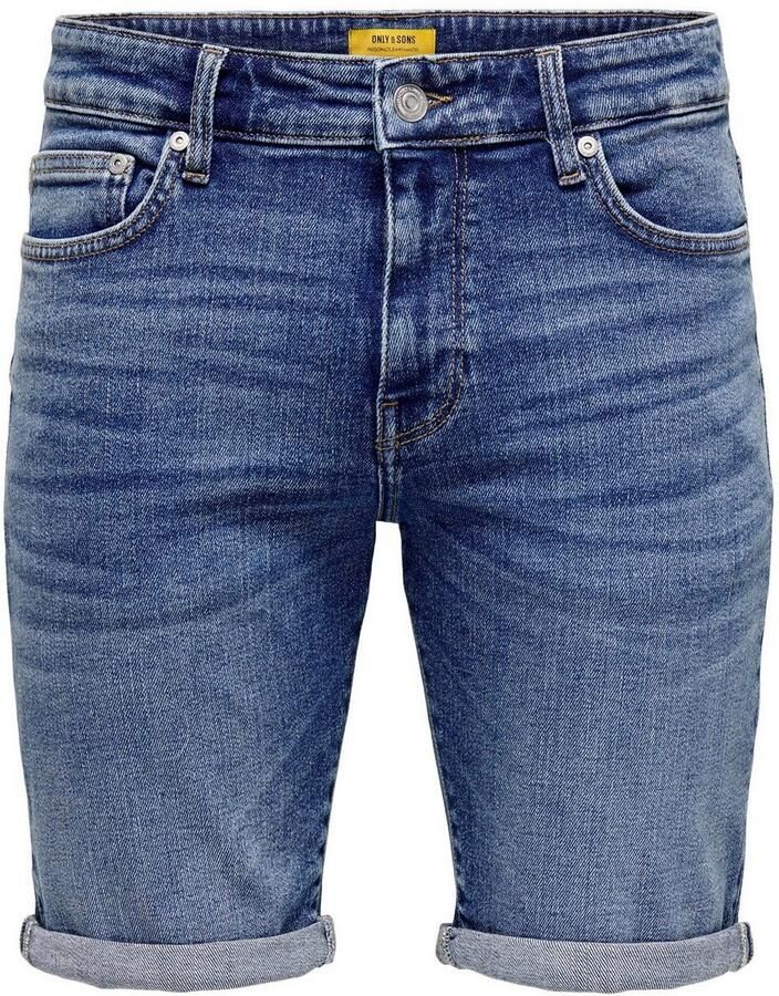 Only & Sons Korte regular fit jeans in 5-pocketmodel model 'PLY'