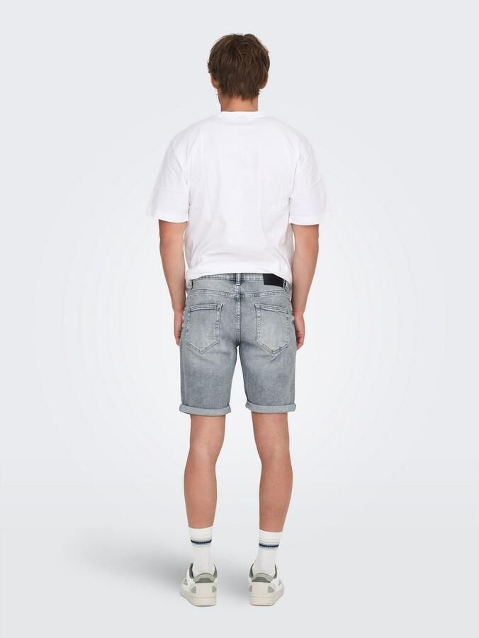 Only & Sons Korte slim fit jeans in 5-pocketmodel model 'PLY' - Foto 7