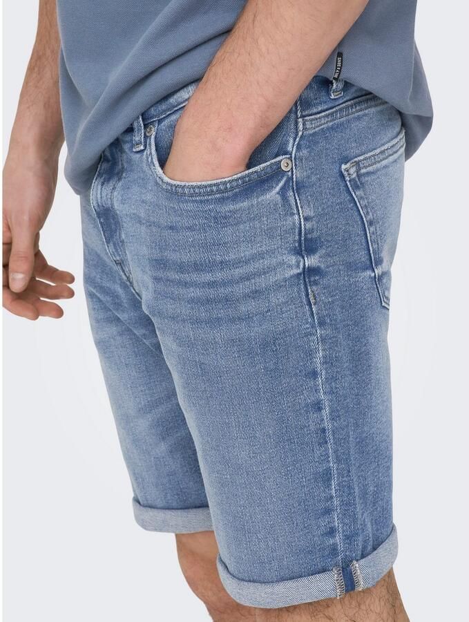 Only & Sons Korte regular fit jeans in 5-pocketmodel model 'PLY' - Foto 2