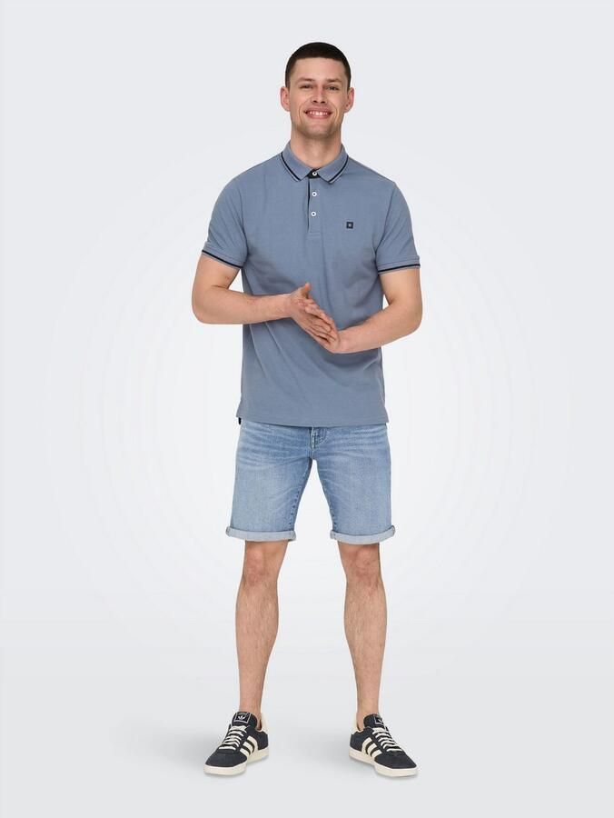 Only & Sons Korte regular fit jeans in 5-pocketmodel model 'PLY' - Foto 3