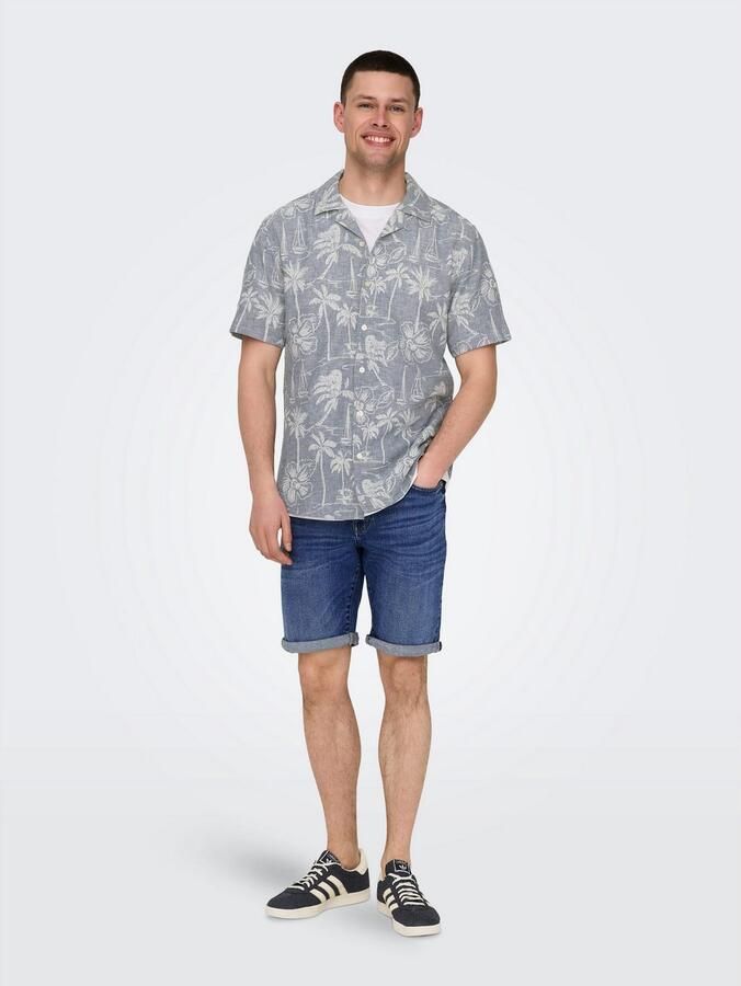 Only & Sons Korte regular fit jeans in 5-pocketmodel model 'PLY' - Foto 4