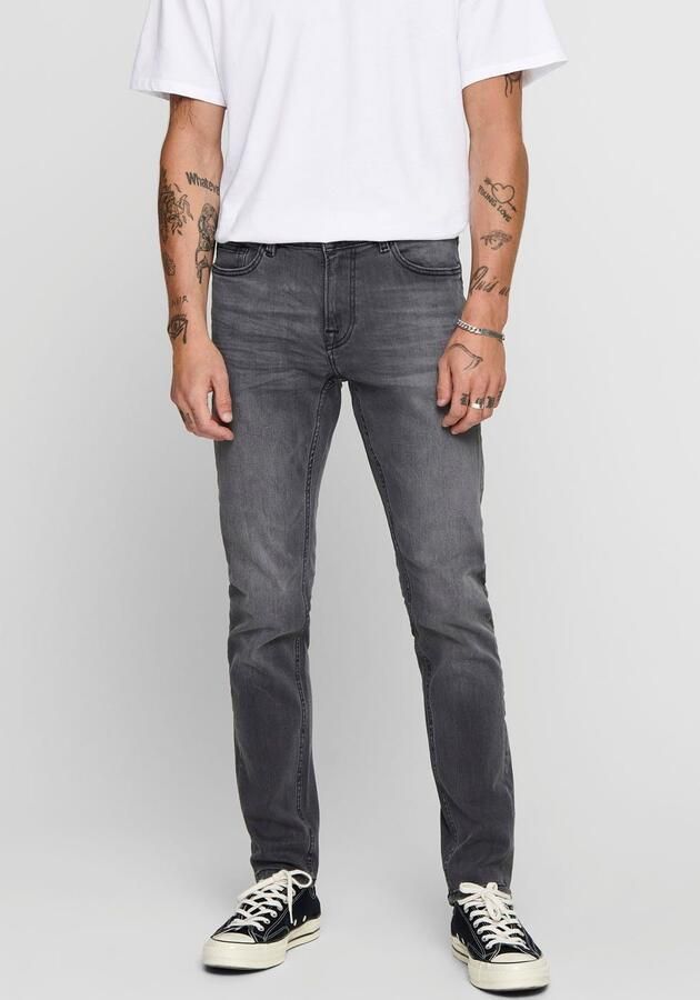 ONLY & SONS skinny jeans ONSWARP grey denim 2051 - Foto 7