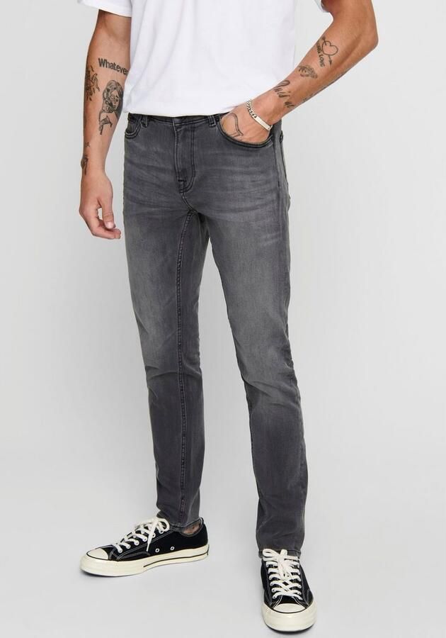 ONLY & SONS skinny jeans ONSWARP grey denim 2051 - Foto 4