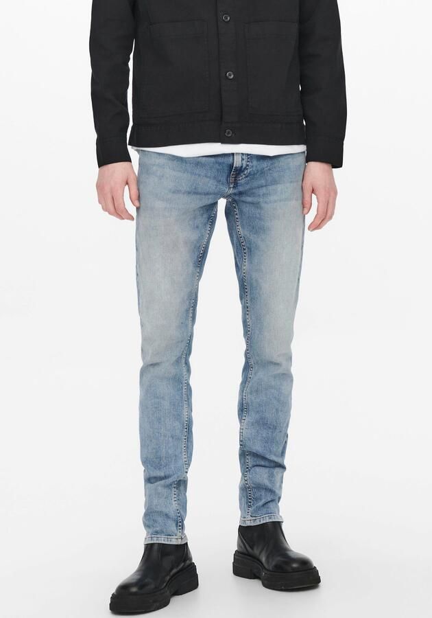 Only & Sons Slim fit jeans met steekzakken model 'LOOM' - Foto 7