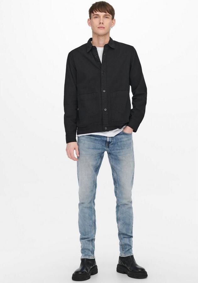Only & Sons Slim fit jeans met steekzakken model 'LOOM' - Foto 6