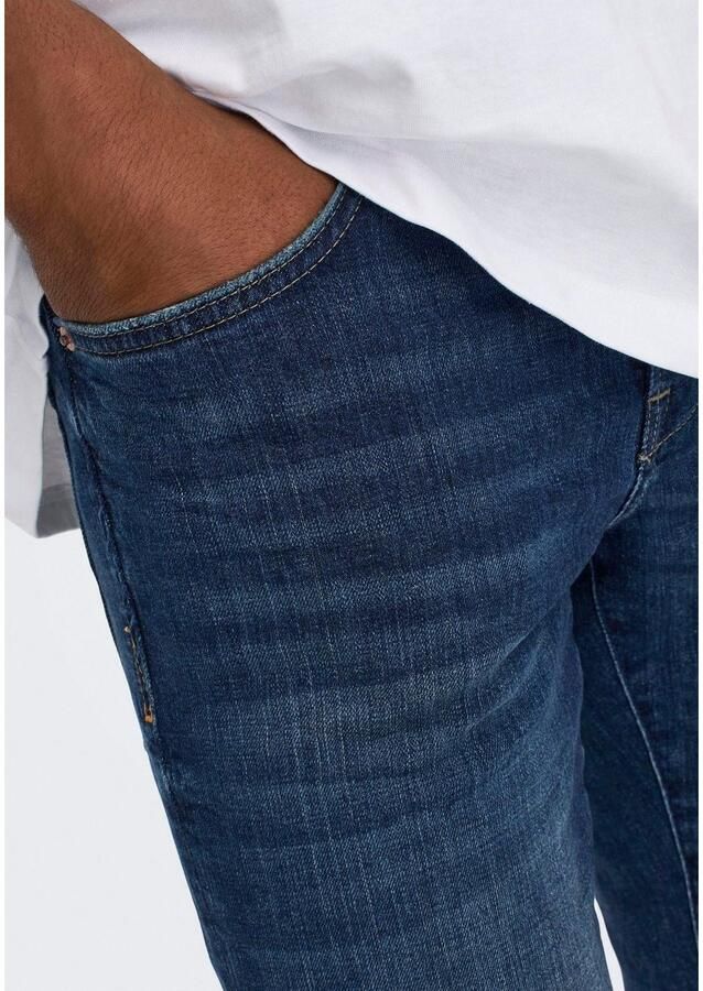 ONLY & SONS slim fit jeans ONSLOOM 4514 dark blue denim - Foto 3