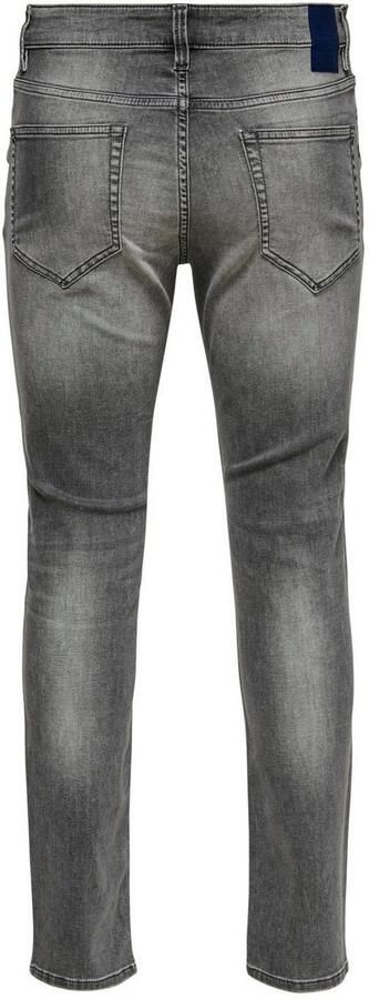 Only & Sons Slim fit jeans van sweatdenim model 'Loom' - Foto 7