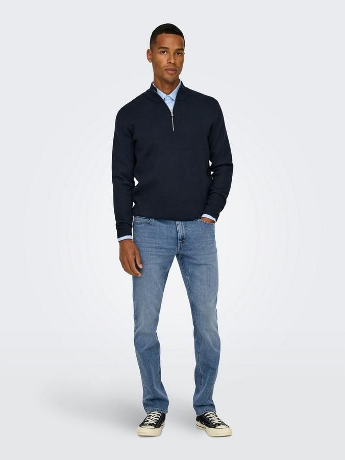 ONLY & SONS Slim fit jeans ONSLOOM SLIM LBD 8263 AZG DNM NOOS - Foto 4