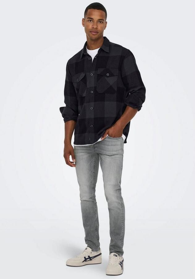 ONLY & SONS Slim fit jeans ONSLOOM SLIM LBD 8263 AZG DNM NOOS - Foto 4