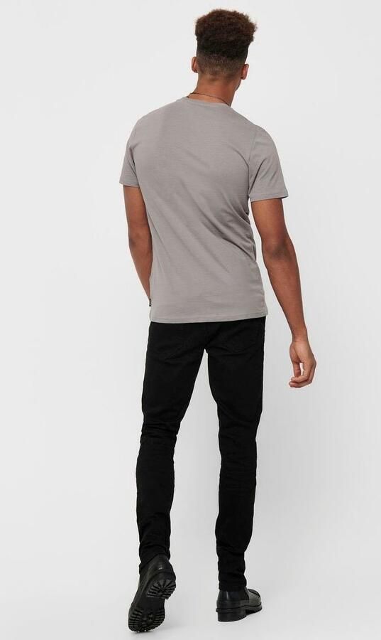 Only & Sons Heren Zwarte Jeans met Ritssluiting en Knoopsluiting Black Heren - Foto 8