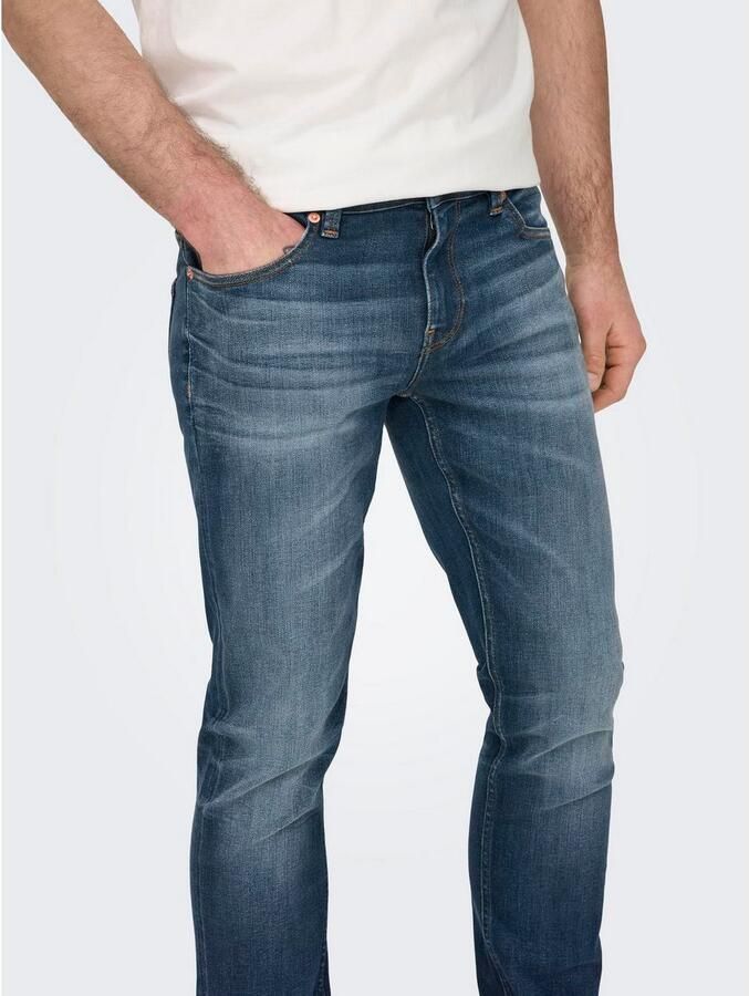 ONLY & SONS slim fit jeans ONSLOOM dark medium blue denim - Foto 3