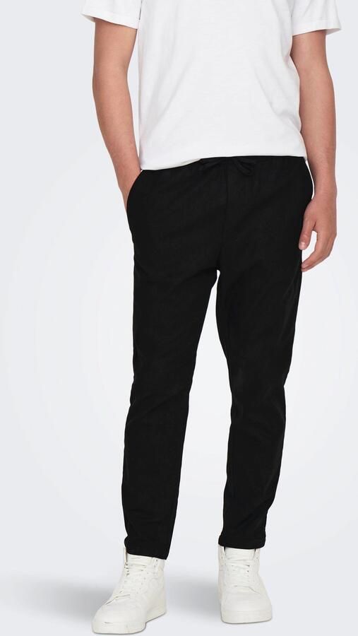 ONLY & SONS Stoffen broek ONSLINUS CROP 0007 COT LIN PNT NOOS - Foto 6