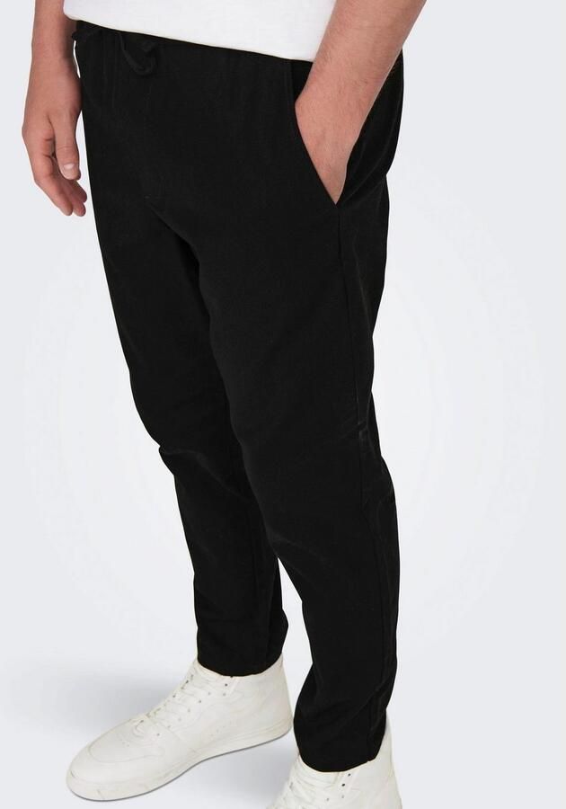 ONLY & SONS Stoffen broek ONSLINUS CROP 0007 COT LIN PNT NOOS - Foto 2