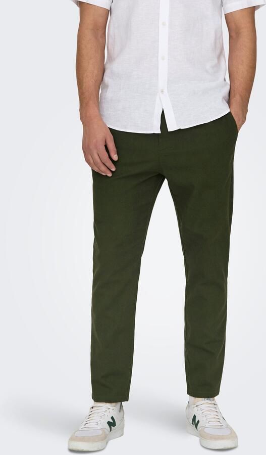 ONLY & SONS Stoffen broek ONSLINUS CROP 0007 COT LIN PNT NOOS - Foto 13