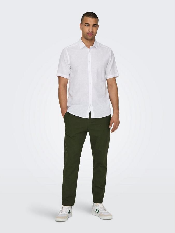 ONLY & SONS Stoffen broek ONSLINUS CROP 0007 COT LIN PNT NOOS - Foto 11