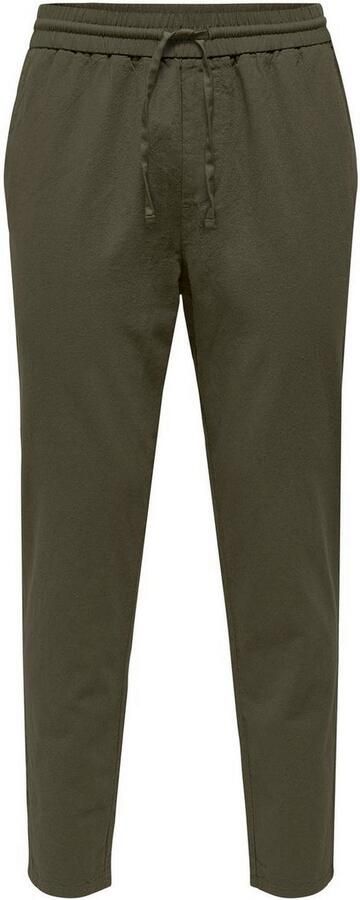 ONLY & SONS Stoffen broek ONSLINUS CROP 0007 COT LIN PNT NOOS - Foto 12
