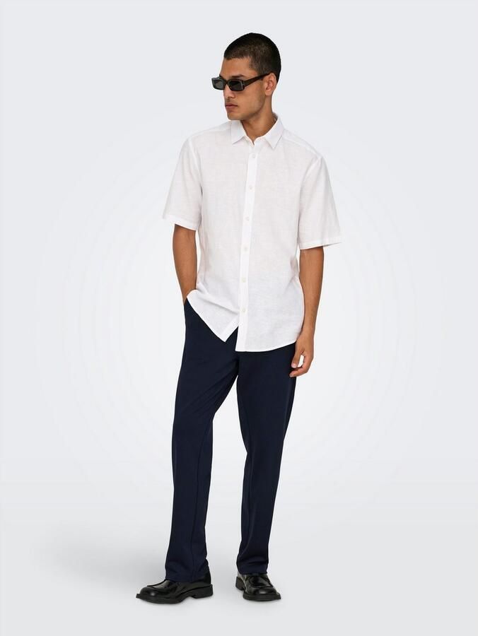 ONLY & SONS regular fit pantalon ONSMARK donkerblauw - Foto 5