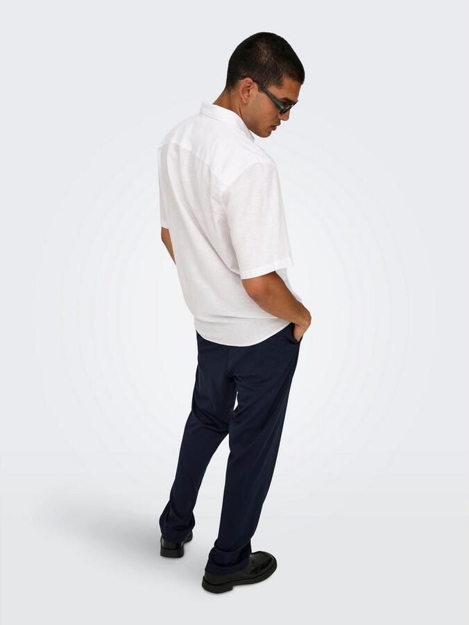 ONLY & SONS regular fit pantalon ONSMARK donkerblauw - Foto 4