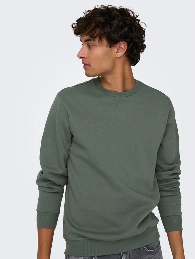 Only & Sons Sweatshirt met ronde hals model 'Ceres' - Foto 5