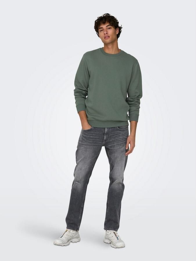 Only & Sons Sweatshirt met ronde hals model 'Ceres' - Foto 7