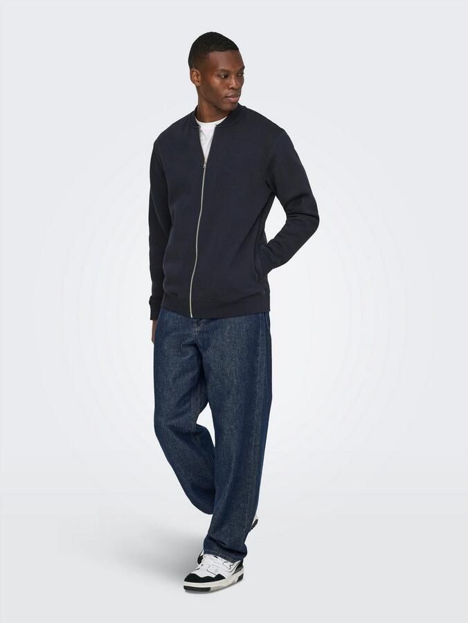 Only & Sons Regular fit sweatjack van katoenmix model 'CERES' - Foto 3