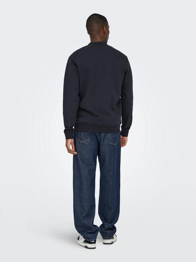 Only & Sons Regular fit sweatjack van katoenmix model 'CERES' - Foto 4