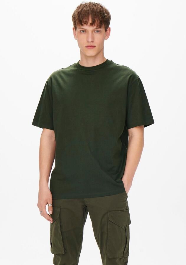 Only & Sons Onsfred RLX SS TEE Noos Rosin Groen | Freewear Groen Heren - Foto 4