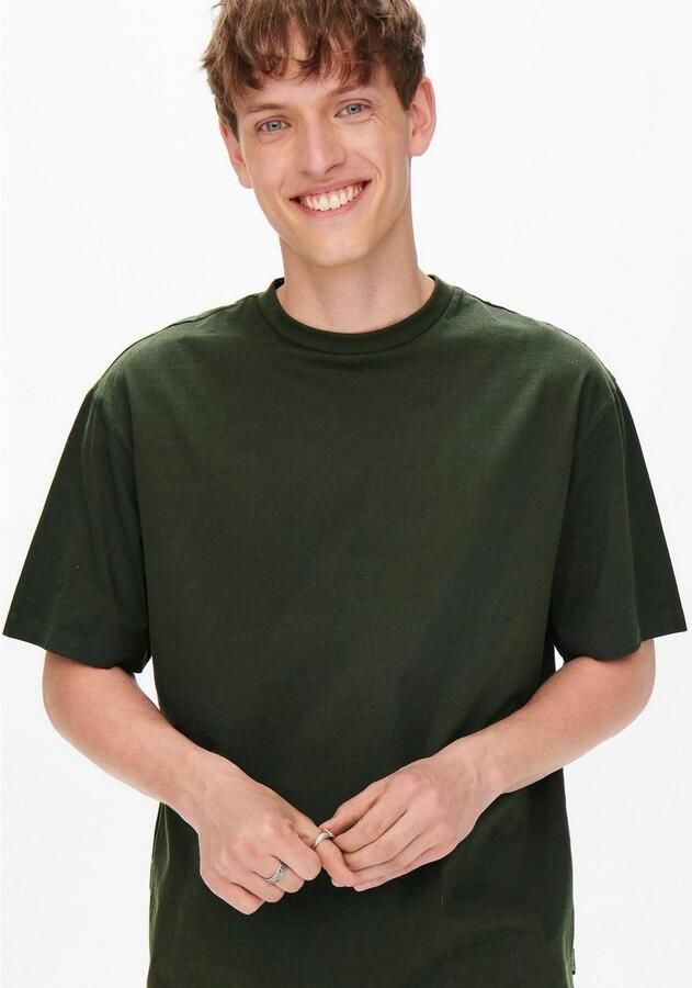 Only & Sons Onsfred RLX SS TEE Noos Rosin Groen | Freewear Groen Heren