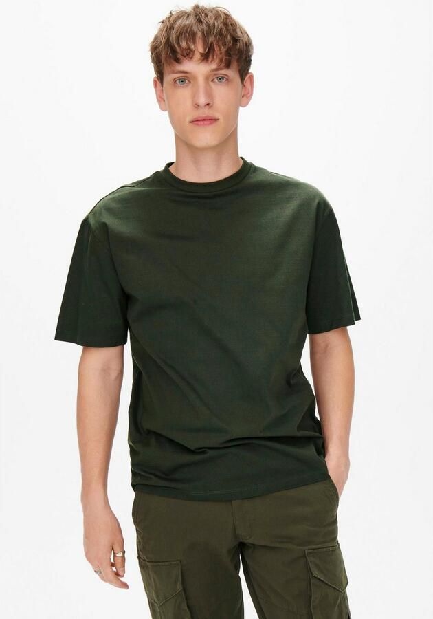 Only & Sons Onsfred RLX SS TEE Noos Rosin Groen | Freewear Groen Heren - Foto 3