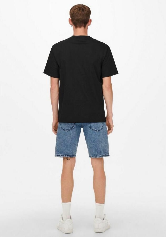 Only & Sons Heren Relax T-Shirt Korte Mouwen Black Heren - Foto 5