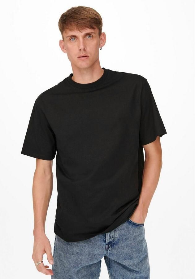 Only & Sons Heren Relax T-Shirt Korte Mouwen Black Heren - Foto 6