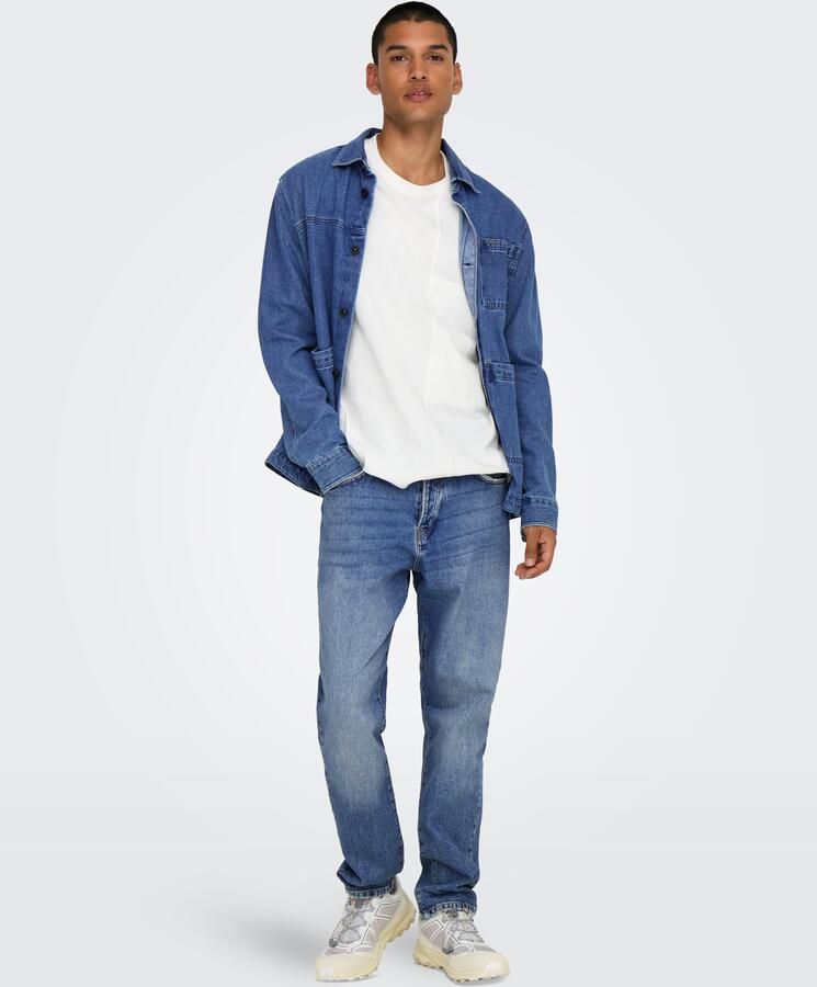 ONLY & SONS Tapered jeans ONSYOKE TAPERED MB 9360 DOT DNM NOOS - Foto 6