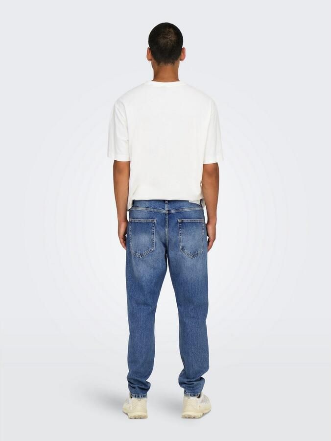 ONLY & SONS Tapered jeans ONSYOKE TAPERED MB 9360 DOT DNM NOOS - Foto 4