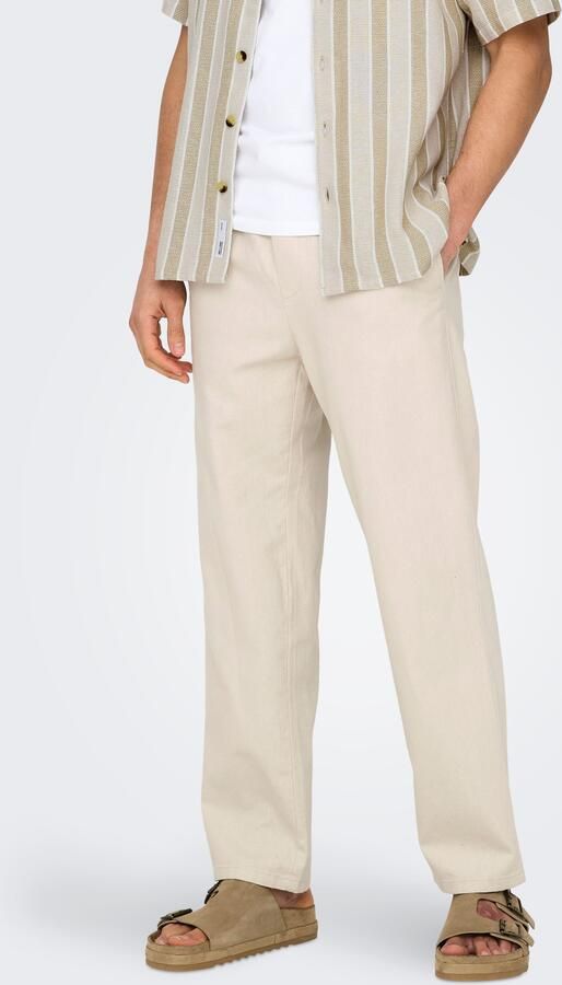 ONLY & SONS Trainingsbroek ONSSINUS LOOSE 0007 COT LIN PANT NOOS - Foto 8